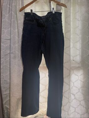 Classic Men's Dark Blue Jeans